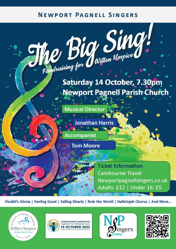 Poster for The Big Sing! choral concert